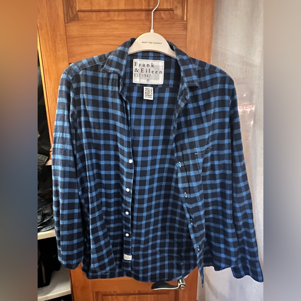 Frank & Eileen Blue & Black Flannel- Size SMALL